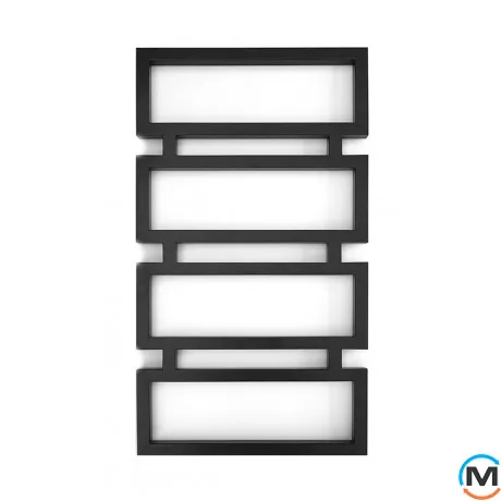 Сушка для рушників Genesis-Aqua QUATTRO 1200x530 чорний, Колір: Чорний, Висота (мм): 1200, фото 