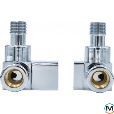 Комплект термостатический Vario Term QUATTRO REGULATED угловой левый White, фото 