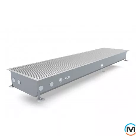 Внутрипольный конвектор U-CON VK 300/2750/120, Тип конвектора: С вентилятором, Корпус конвектора: Нержавеющая сталь, Кол-во теплообменников: 1, Напряжение вентилятора: 12 V, Способ установки: Внутрипольный, Глубина (мм): 120, Ширина (мм): 300, Длина (мм): 2750, фото , изображение 2