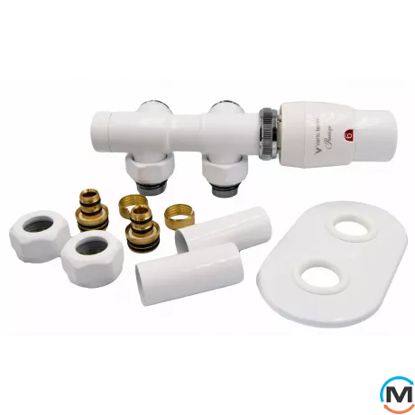 Комплект Vario Term TWINS All In One угловой правый (PEX) White, фото 