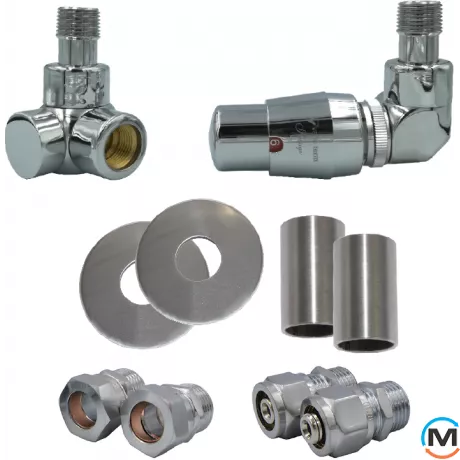 Комплект термостатический Vario Term LUX I All In One левый (PEX) White, фото , изображение 2