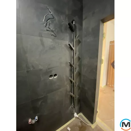 Сушка для рушників Genesis-Aqua ALBERO 1000x200 графіт, Колір: Графіт, Висота (мм): 1000, фото , зображення 3