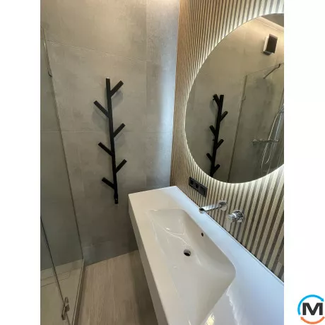 Сушка для рушників Genesis-Aqua ALBERO 1000x200 графіт, Колір: Графіт, Висота (мм): 1000, фото , зображення 4