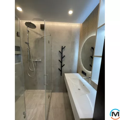 Сушка для рушників Genesis-Aqua ALBERO 1000x200 графіт, Колір: Графіт, Висота (мм): 1000, фото , зображення 5