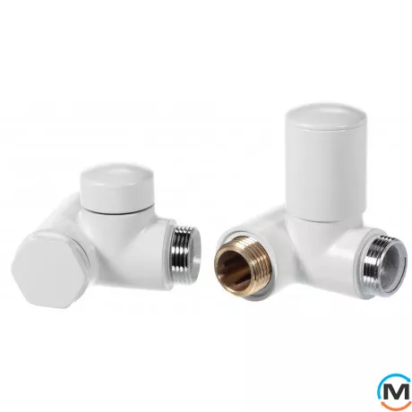 Комплект термостатический Vario Term INTEGRA REGULATED угловой правый White, фото 