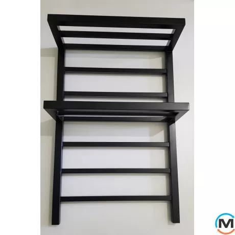 Сушка для рушників Genesis-Aqua ARO 800x530 чорний, Колір: Чорний, Висота (мм): 800, фото , зображення 7