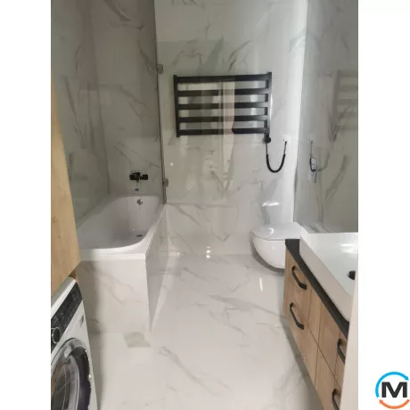 Сушка для рушників Genesis-Aqua BARKER 550x1200 білий, Колір: Білий, фото , зображення 3