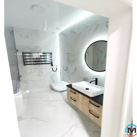 Сушка для рушників Genesis-Aqua BARKER 550x1200 білий, Колір: Білий, фото , зображення 4