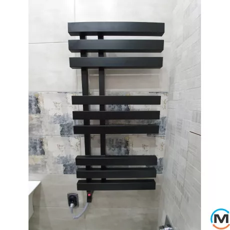 Сушка для рушників Genesis-Aqua CARISMA 800x500 графіт, Колір: Графіт, Висота (мм): 800, фото , зображення 5