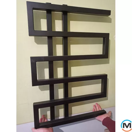 Полотенцесушитель Genesis-Aqua DUAL 1200x530 графит, Цвет: Графит, Высота (мм): 1200, фото , изображение 5