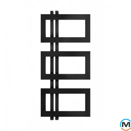 Сушка для рушників Genesis-Aqua FANTASIA 1000x500 графіт, Колір: Графіт, Висота (мм): 1000, фото 