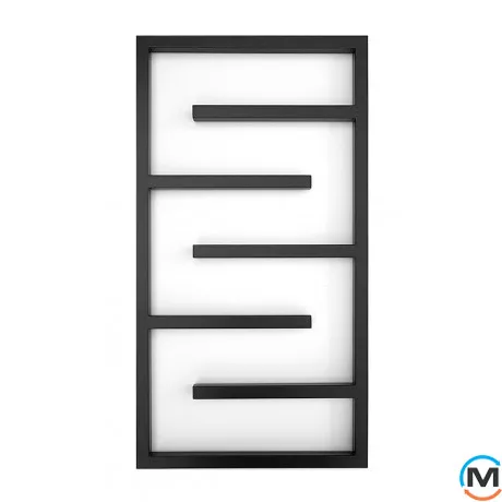 Сушка для рушників Genesis-Aqua INFINITE 1000x530 графіт, Колір: Графіт, Висота (мм): 1000, фото 