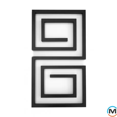 Сушка для рушників Genesis-Aqua LABYRINTH 1000x530 білий, Колір: Білий, фото 