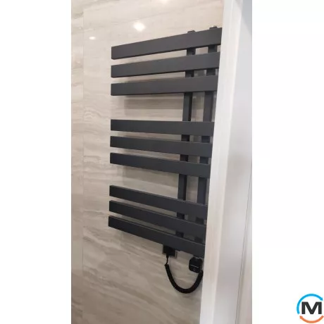 Сушка для рушників Genesis-Aqua MAGNUM 1200x500 чорний, Колір: Чорний, Висота (мм): 1200, Ширина (мм): 500, фото , зображення 11