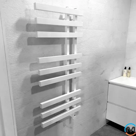 Сушка для рушників Genesis-Aqua MAGNUM 1200x500 чорний, Колір: Чорний, Висота (мм): 1200, Ширина (мм): 500, фото , зображення 6