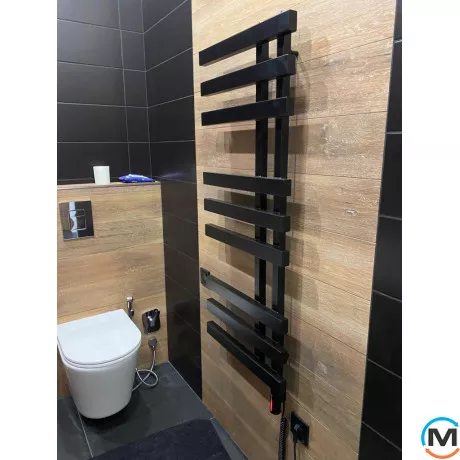 Сушка для рушників Genesis-Aqua MAGNUM 1000x500 графіт, Колір: Графіт, Висота (мм): 1000, Ширина (мм): 500, фото , зображення 8