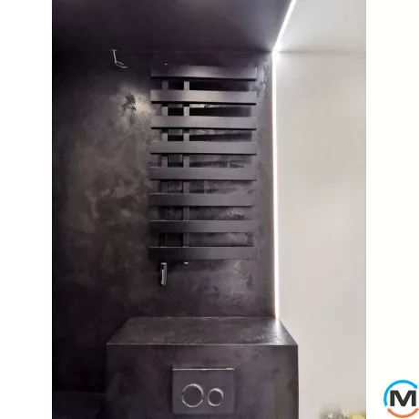 Сушка для рушників Genesis-Aqua MAGNUM LIGHT 800x350 графіт, Колір: Графіт, Висота (мм): 800, Ширина (мм): 350, фото , зображення 6