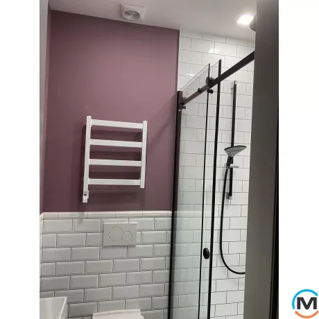 Полотенцесушитель Genesis-Aqua MASIVE 800x530 черный, Цвет: Черный, фото , изображение 3