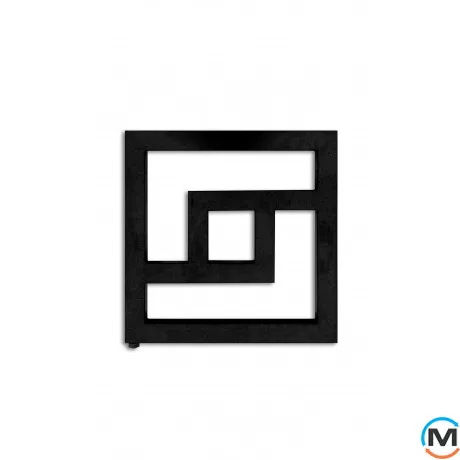 Сушка для рушників Genesis-Aqua ONIX 530x530 графіт, Колір: Графіт, фото 