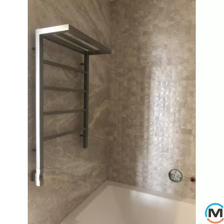 Полотенцесушитель Genesis-Aqua PRIMA 800x530 графит, Цвет: Графит, фото , изображение 3