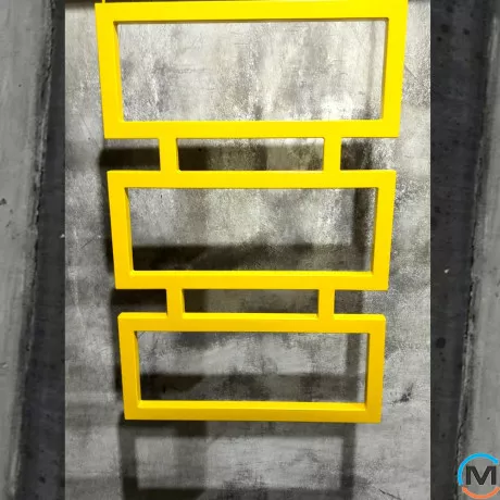 Сушка для рушників Genesis-Aqua QUATTRO 800x530 чорний, Колір: Чорний, Висота (мм): 800, фото , зображення 6