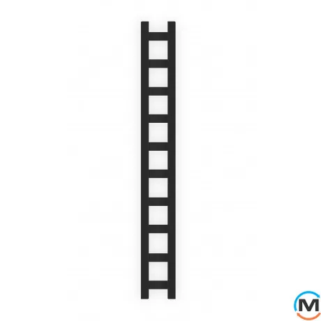 Сушка для рушників Genesis-Aqua SCALA 1200x250 чорний, Колір: Чорний, фото 