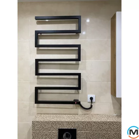 Сушка для рушників Genesis-Aqua SNAKE 1000x530 графіт, Колір: Графіт, Висота (мм): 1000, фото , зображення 5