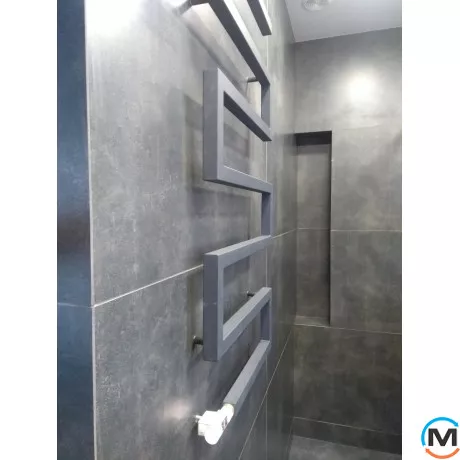 Сушка для рушників Genesis-Aqua SNAKE 1000x530 білий, Колір: Білий, Висота (мм): 1000, фото , зображення 9