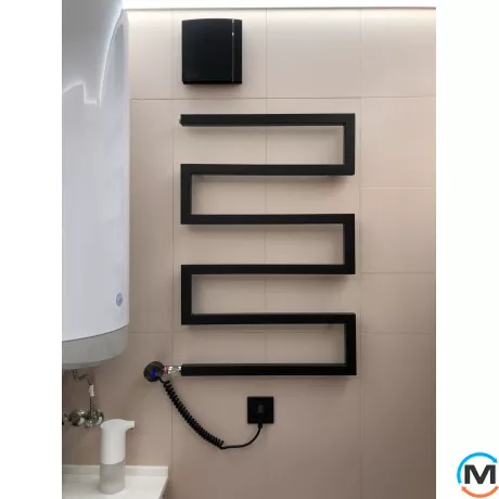 Сушка для рушників Genesis-Aqua SNAKE 800x530 графіт, Колір: Графіт, Висота (мм): 800, фото , зображення 14