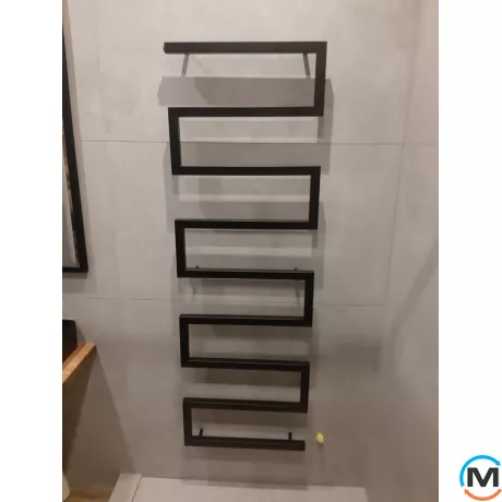 Сушка для рушників Genesis-Aqua SNAKE 800x530 графіт, Колір: Графіт, Висота (мм): 800, фото , зображення 6