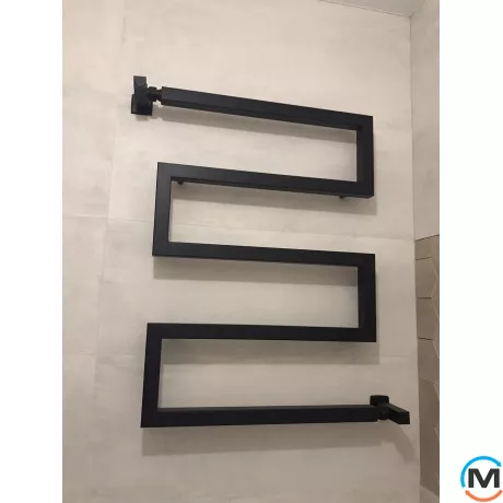 Сушка для рушників Genesis-Aqua SNAKE 1200x530 чорний, Колір: Чорний, Висота (мм): 1200, фото , зображення 8