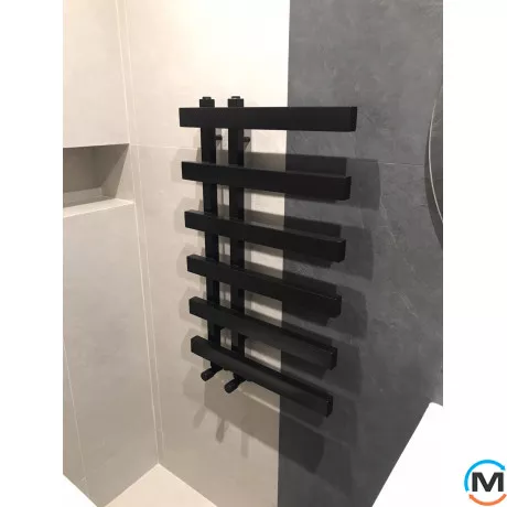 Сушка для рушників Genesis-Aqua SPLIT 1000x500 графіт, Колір: Графіт, Висота (мм): 1000, фото , зображення 9