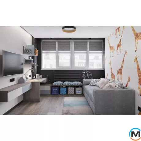 Радіатор Genesis-Aqua FORTUNA 500x1200 графіт, Колір: Графіт, Ширина (мм): 1200, фото , зображення 12