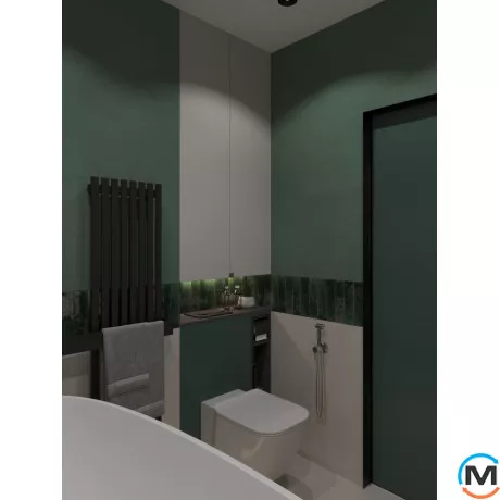 Радіатор Genesis-Aqua SIENA 1600x450 графіт, Колір: Графіт, Висота (мм): 1600, Ширина (мм): 450, фото , зображення 8