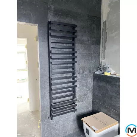 Сушка для рушників Genesis-Aqua SANTA 1000x530 чорний, Колір: Чорний, Висота (мм): 1000, фото , зображення 10