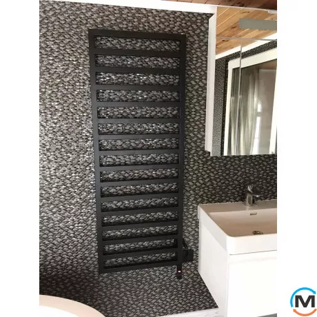 Сушка для рушників Genesis-Aqua SANTA 1200x530 графіт, Колір: Графіт, Висота (мм): 1200, фото , зображення 9