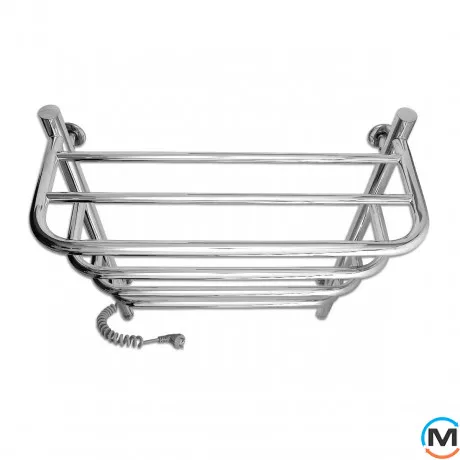 Полотенцесушитель электрический Laris Стандарт П5 500 х 660 с полкой Э (подкл. слева), фото , изображение 4