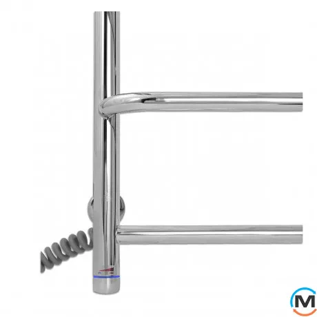 Полотенцесушитель электрический Laris Стандарт П5 500 х 660 с полкой Э (подкл. слева), фото , изображение 5