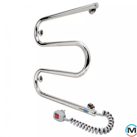 Полотенцесушитель электрический Laris Змеевик 25 РС3 500 х 500 Э (подкл. справа), фото , изображение 3