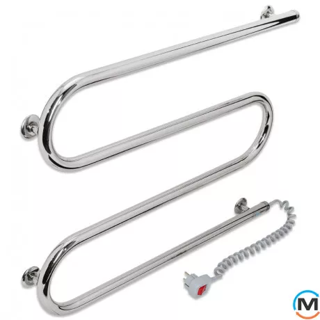 Полотенцесушитель электрический Laris Змеевик 25 РС3 700 х 500 Э (подкл. справа), фото , изображение 3