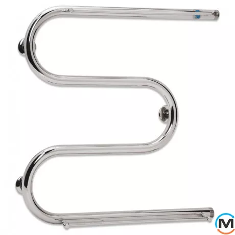 Полотенцесушитель водяной Laris Змеевик 32 РС3 500 х 500 с 2-мя полками 1", фото , изображение 2