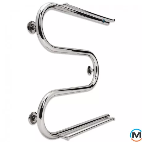 Полотенцесушитель водяной Laris Змеевик 32 РС3 500 х 500 с 2-мя полками 1", фото 