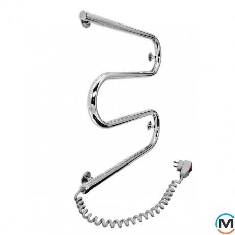 Полотенцесушитель электрический Laris Змеевик 25 РС3 400 х 500 Э (подкл. слева), фото , изображение 3