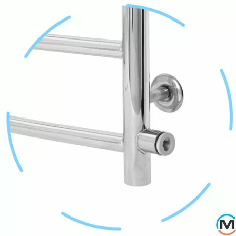 Сушка для рушників водяна Laris Класик П6 400 х 600 б/п 1/2" мц 500, фото , зображення 5