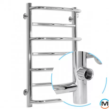 Сушка для рушників водяна Laris Євромікс П7 450 х 700 б/п 1/2" мц 600, фото 