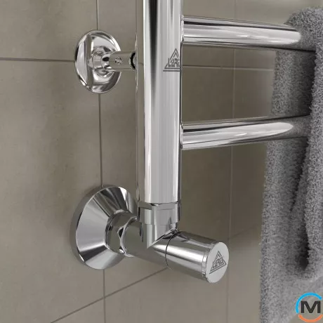 Кран кутовий Laris 1/2" - 3/4" Звичайний + ексцентрики 2шт. (LX-8202), фото , зображення 5