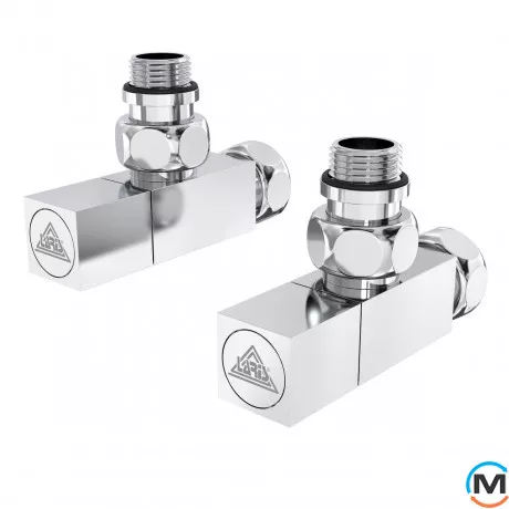 Кран кутовий Laris 1/2" - 3/4" Кватро Класік 2шт. (LX-851), фото 