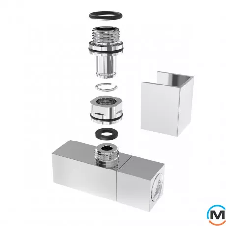 Кран кутовий Laris 1/2" - 1/2" Кватро 2шт. (LX-855), фото , зображення 4