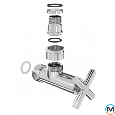 Кран кутовий Laris 1/2" - 3/4" Еліт 2шт. (ZZ-4704), фото , зображення 4