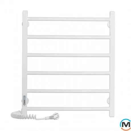 Полотенцесушитель электрический Laris Зебра Альфа ЧК6 500 х 600 Э (подкл. слева) R3, фото , изображение 2